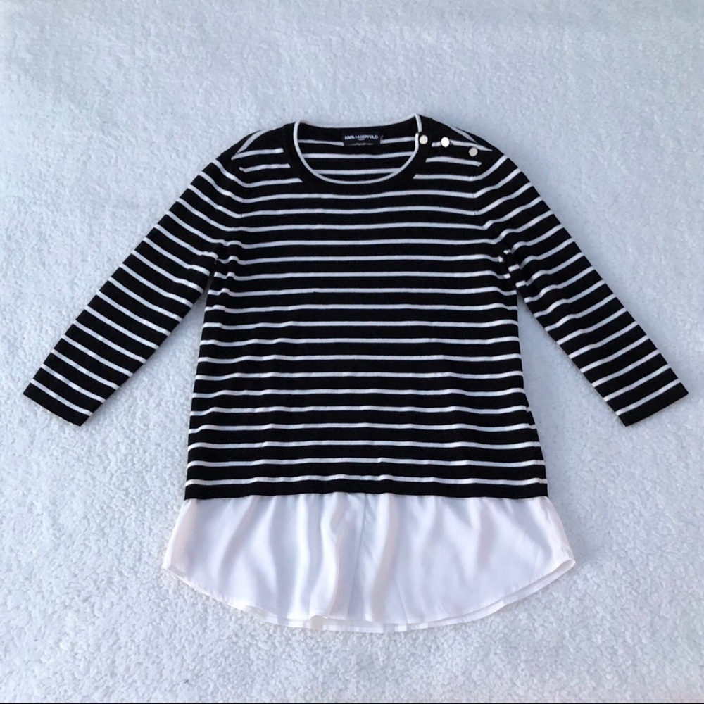 Karl Lagerfeld sweater blouse